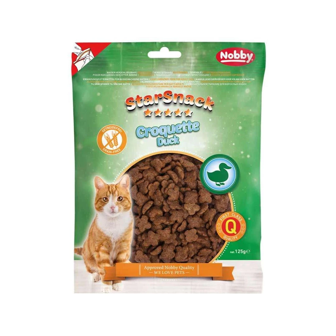 تشویقی گربه نوبی طعم اردک وزن 125 گرم ( آلمان)