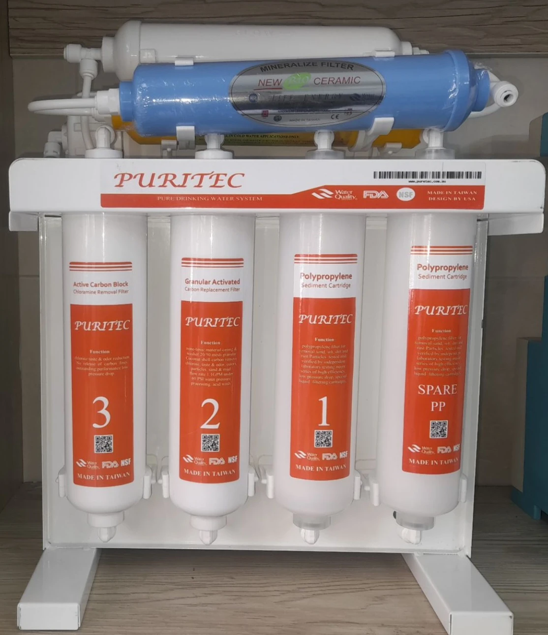 تصفیه آب 8 مرحله ای puritec اینلاین