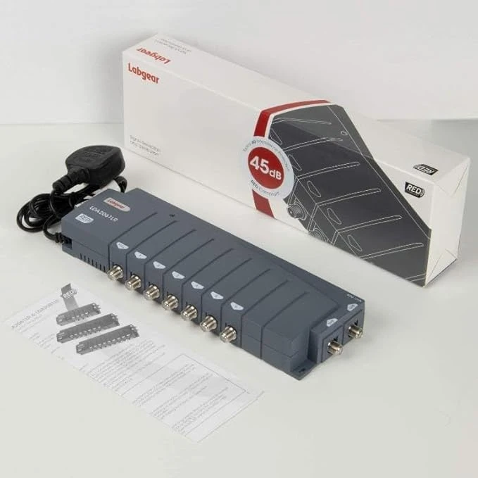 تقویت‌کننده و توزیع‌کننده سیگنال آنتن تلویزیون ۶ خروجی Labgear LDA2061LR | آمازونیکس
