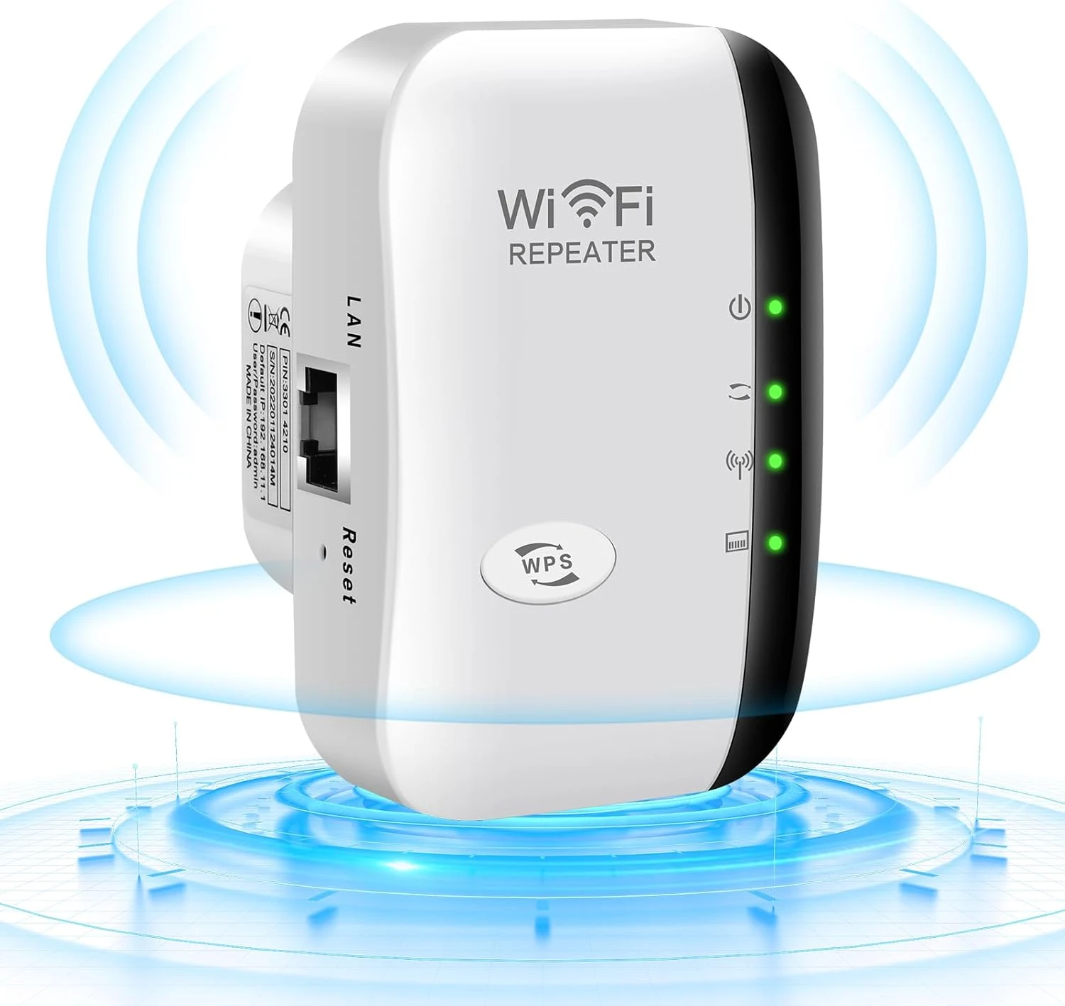 تقویت‌کننده وای‌فای GARMEE مدل 300Mbps با پوشش گسترده تا 3000 متر و حذف نقاط کور وای‌فای در خانه و دفتر