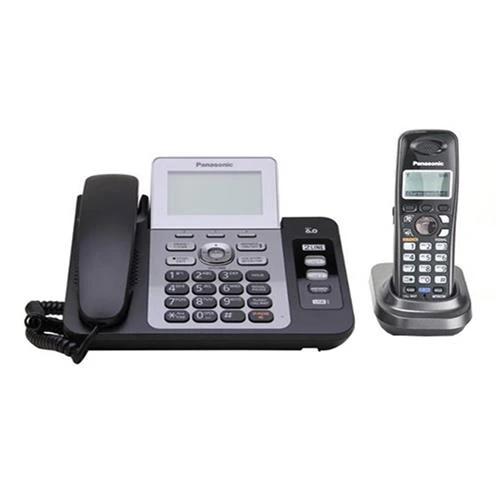 تلفن دوخط دولاین منشی دار بی سیم پاناسونیک KX-TG9471 Panasonic استوک
