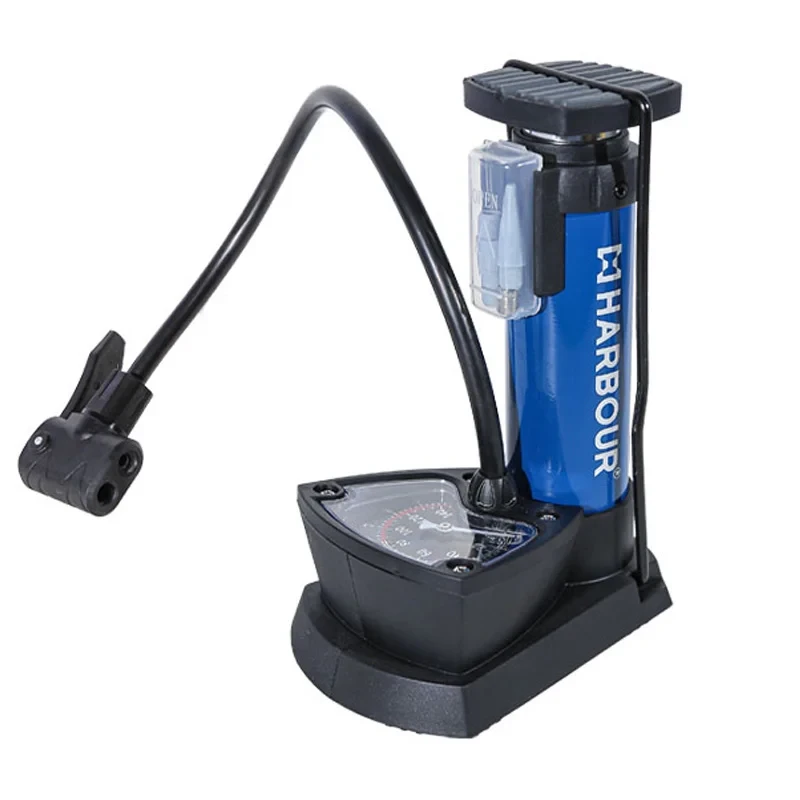 تلمبه پایی گیج‌دار خودرو هاربر مدل H200T | پمپ باد دستی گاراژی