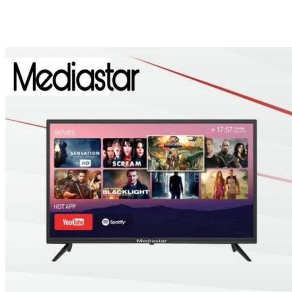 تلویزیون 32 اینچ هوشمند ماهواره دار اندروید ۱۲ مدیا استار مدل mediastar MS- 32ST2S2
