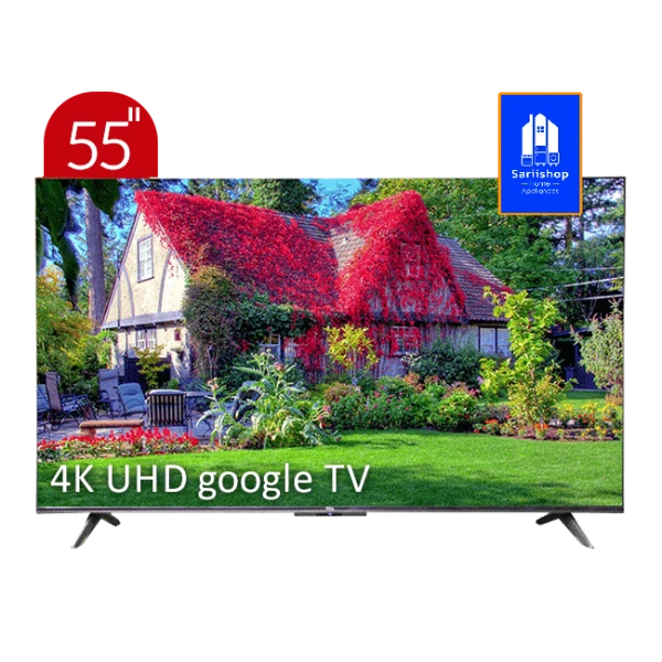 تلویزیون UHD 4K هوشمند google TV تی سی ال مدل P635 سایز 55 اینچ