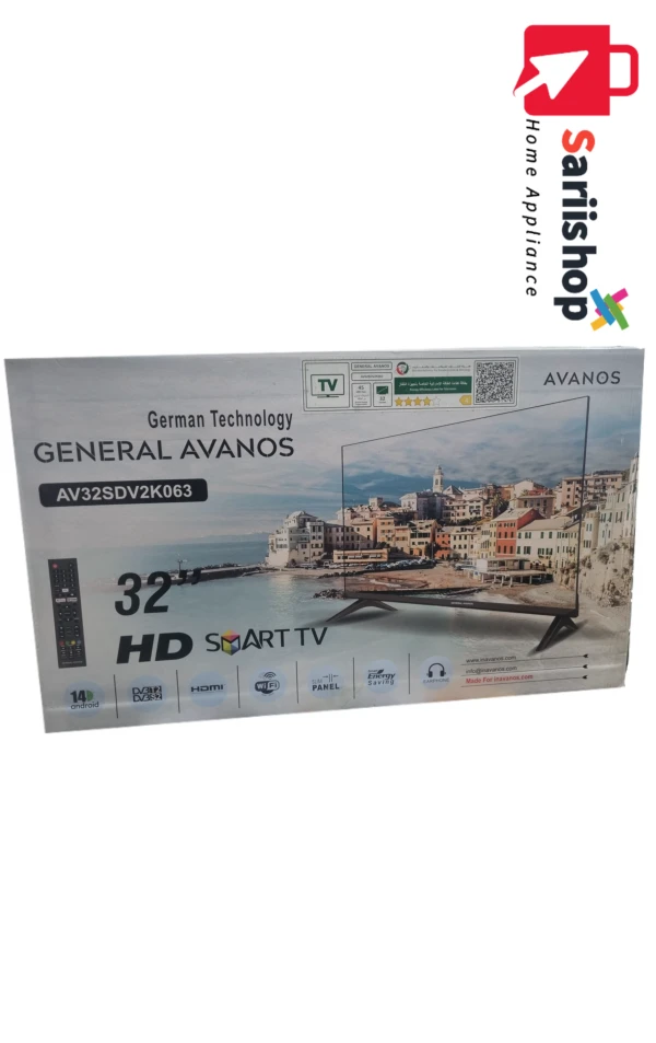 تلویزیون ۳۲ اینچ هوشمند(دو گیرنده)جنرال آوانوس مدل AV32SDV2K066