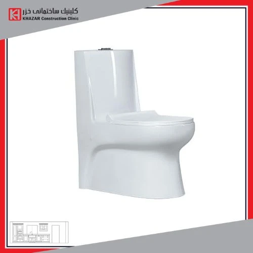 توالت فرنگی رسی مدل مدیسا MD20213