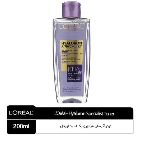 تونر آبرسان هیالورونیک اسید لورئال(HYALURON SPECIALIST)