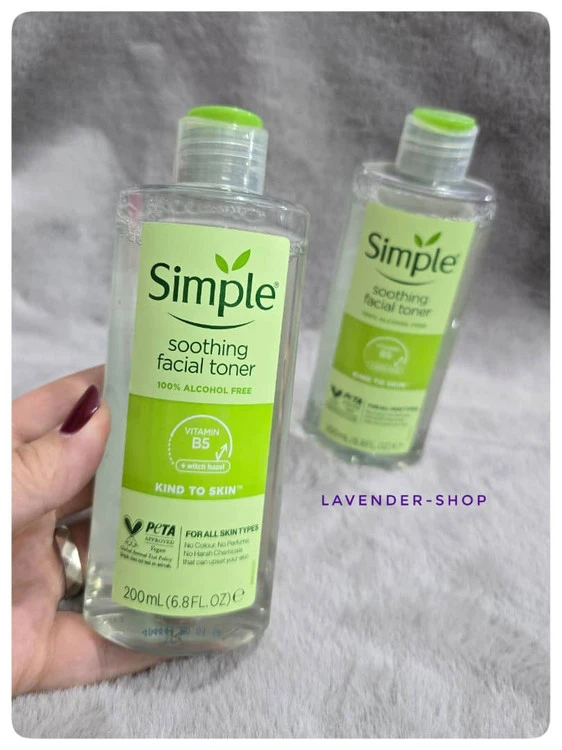 تونر آرامش‌بخش سیمپل مدل Soothing Facial Toner – مناسب انواع پوست