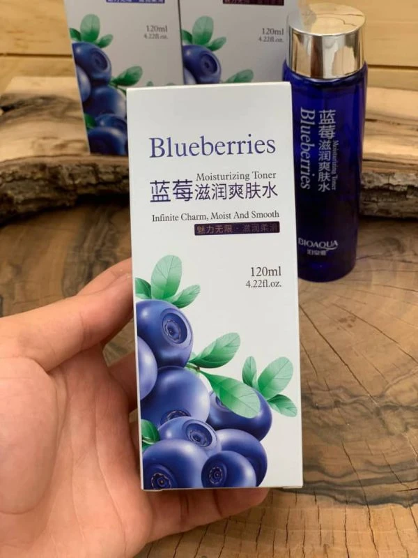 تونر بیواکوا حاوی عصاره بلوبری BIOAQUA با حجم 120 میل