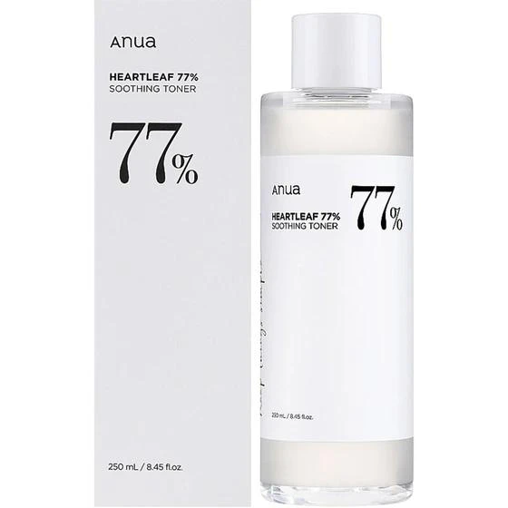 تونر تسکین دهنده آنوا Anua Heartleaf 77% Soothing Toner 250Ml