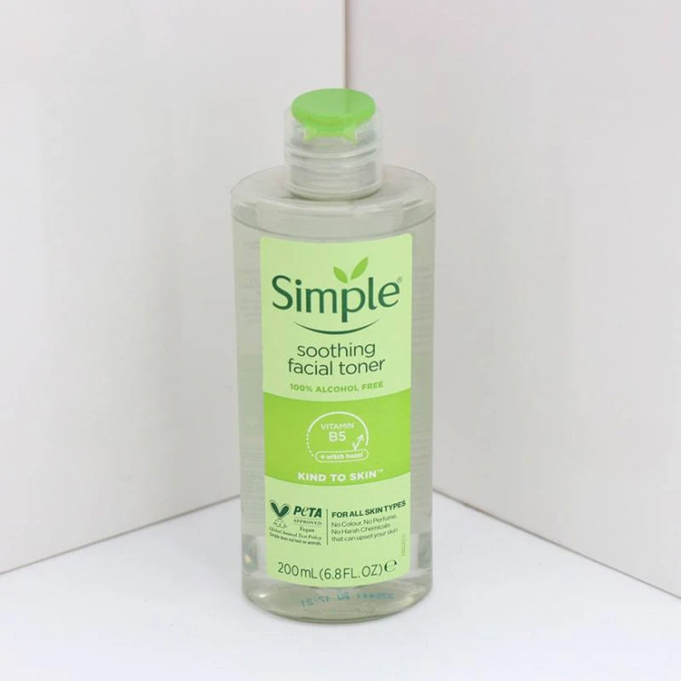تونر صورت سیمپل Kind to Skin حجم 200 میل، شفاف‌کننده و آبرسان پوست