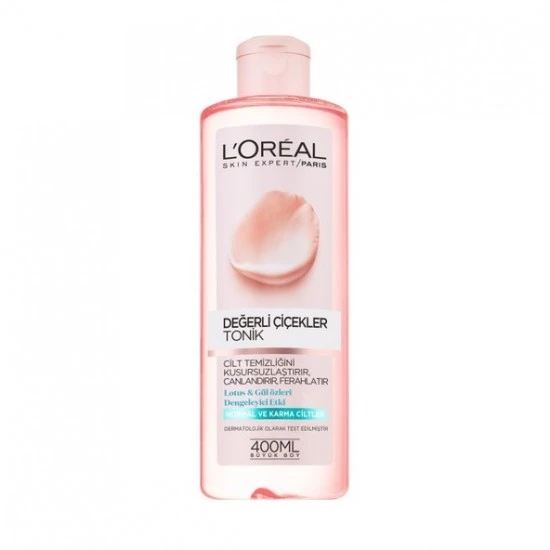 تونر پاک کننده صورت لورال LOREAL پوست نرمال تا مختلط حجم 400 میل
