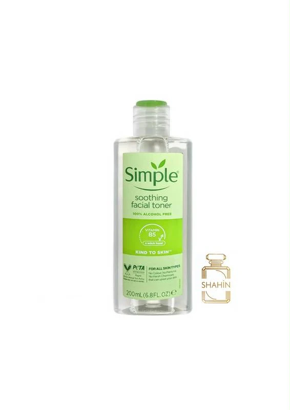 تونر پاک کننده صورت پوست مختلط سیمپل اصل Simple Facial Toner All Skin Types 200ML