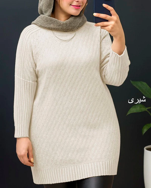 تونیک زنانه بافت نخ ترک لطیف و نرم