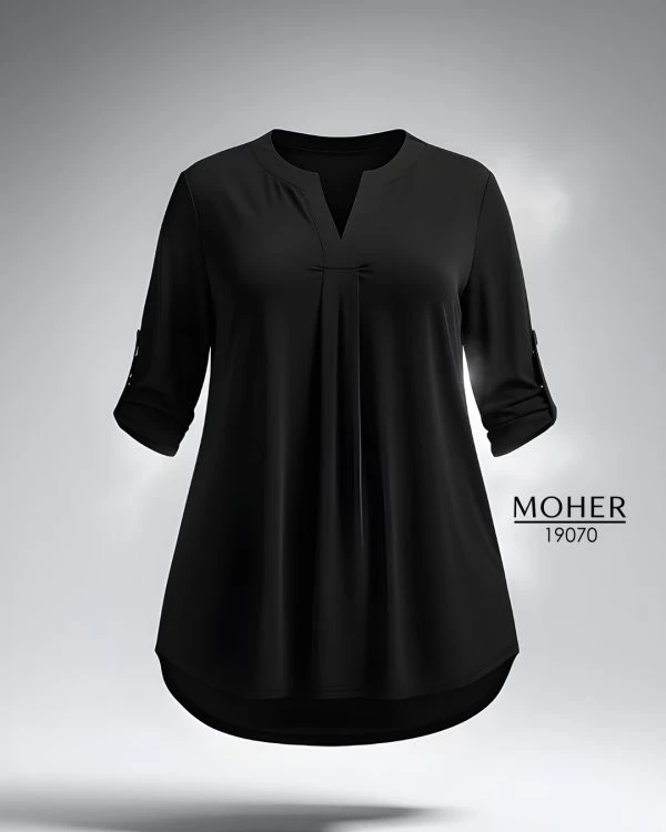 تونیک زنانه سایز بزرگ مشکی