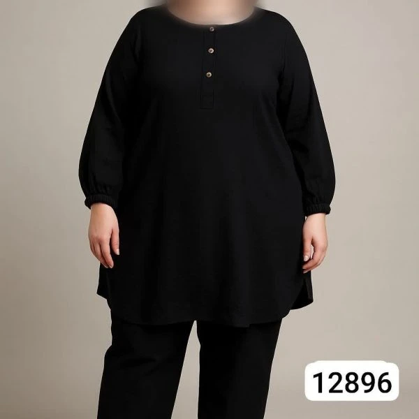 تونیک شلوار سایزبزرگ مشکی