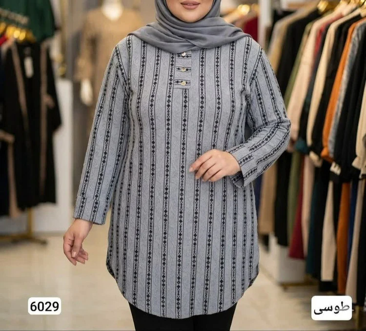 تونیک مراکشی ضخیم سایز بزرگ