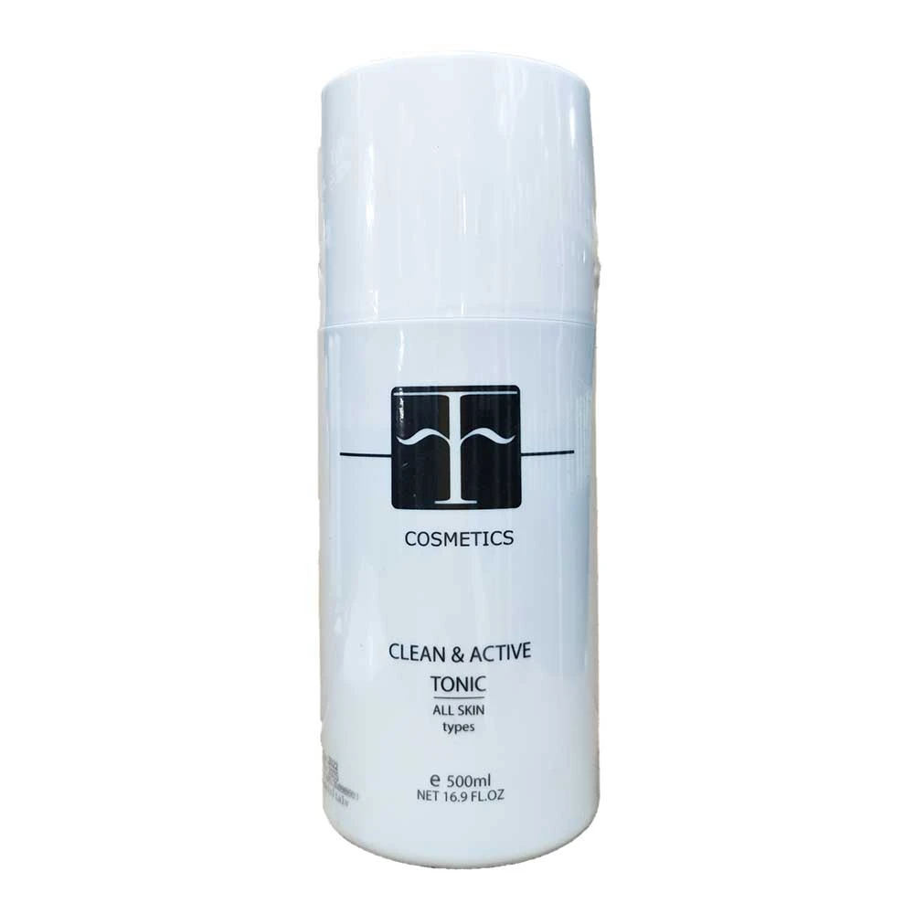 تونیک پاک کننده انواع پوست اف کازمتیکس 500 میلی لیترF Cosmetics Clean and Active Tonic All Skin Types 500 ML