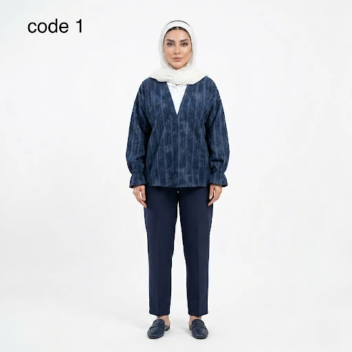 تونیک یقه سفید پری شانل مدل درسا علیدسا