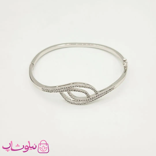 تکپوش زنانه ژوپینگ نگیندار نقره ای سایز 2 کد 3691