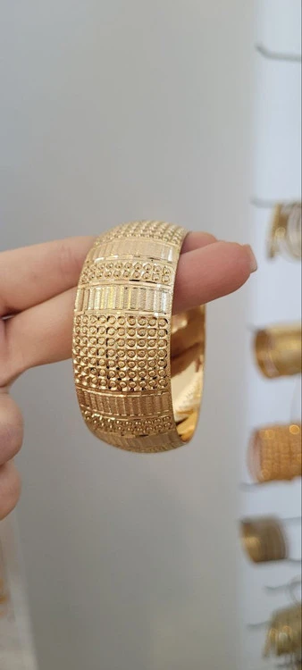 تکپوش ۳ سانتی طرح طلای زنانه،رنگ ثابت ضد حساسیت،۵ سال دوام رنگ💍