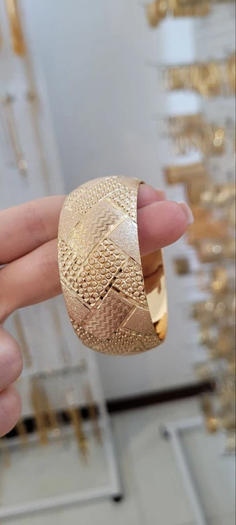 تکپوش ۳ سانتی طرح طلای زنانه،۵ سال دوام رنگ،در دو مدل شیک، طلا روس اصل💍