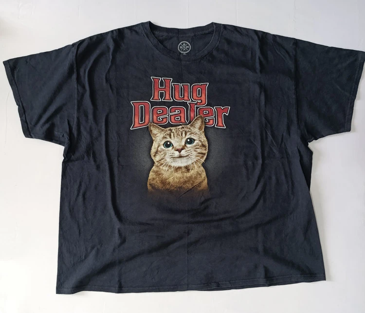 تی شرت مردانه برند HUG DEALER استوک اورجینال رنگ مشکی