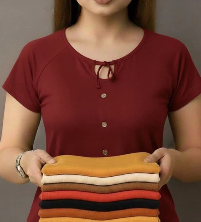 تی شرت کبریتی رگلان ۴ دکمه