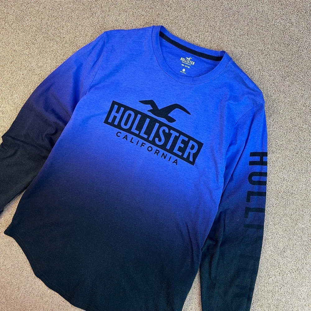 تیشرت آستین بلند نخی برند HOLLISTER سایز M- اورجینال – استوک مارک باز