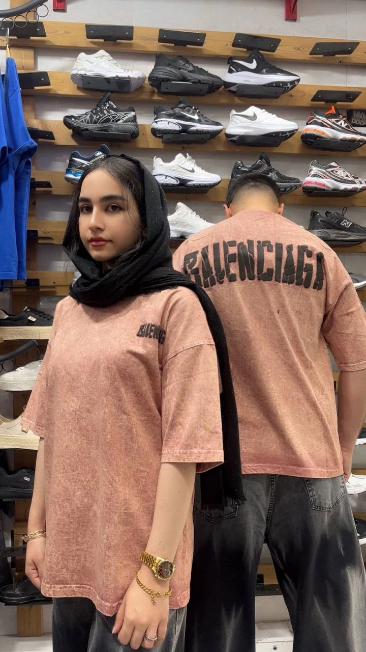 تیشرت باکسی سنگشور BALENCIAGA کالباسی کد 56