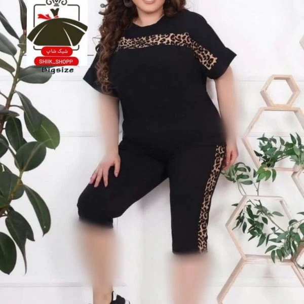 تیشرت شلوارک پلنگی