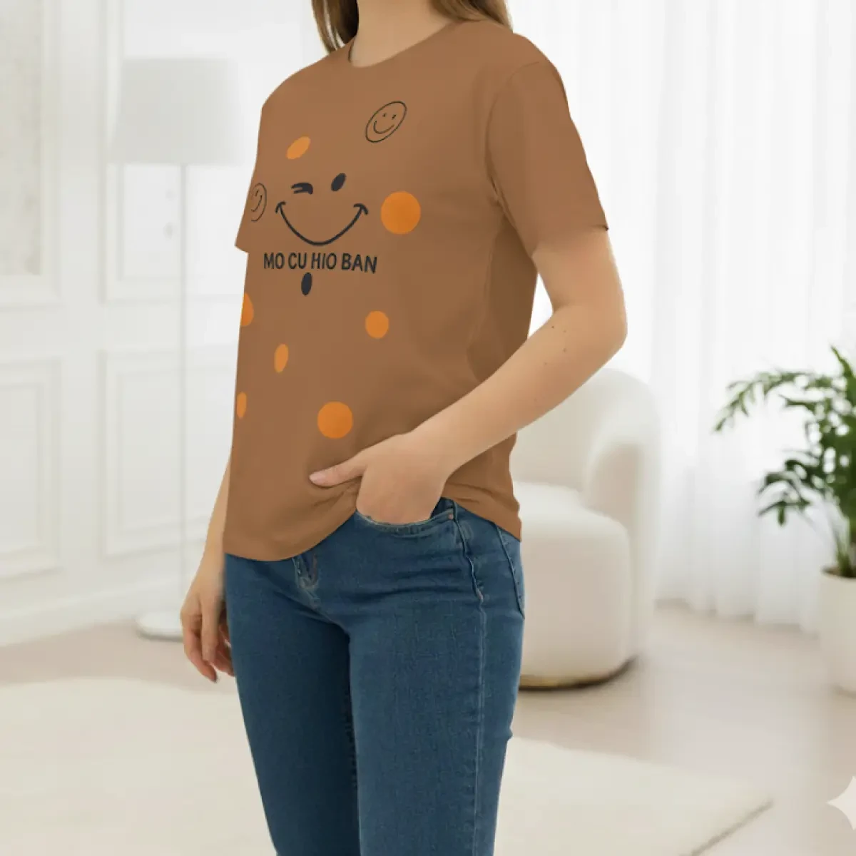 تیشرت طرح لبخند