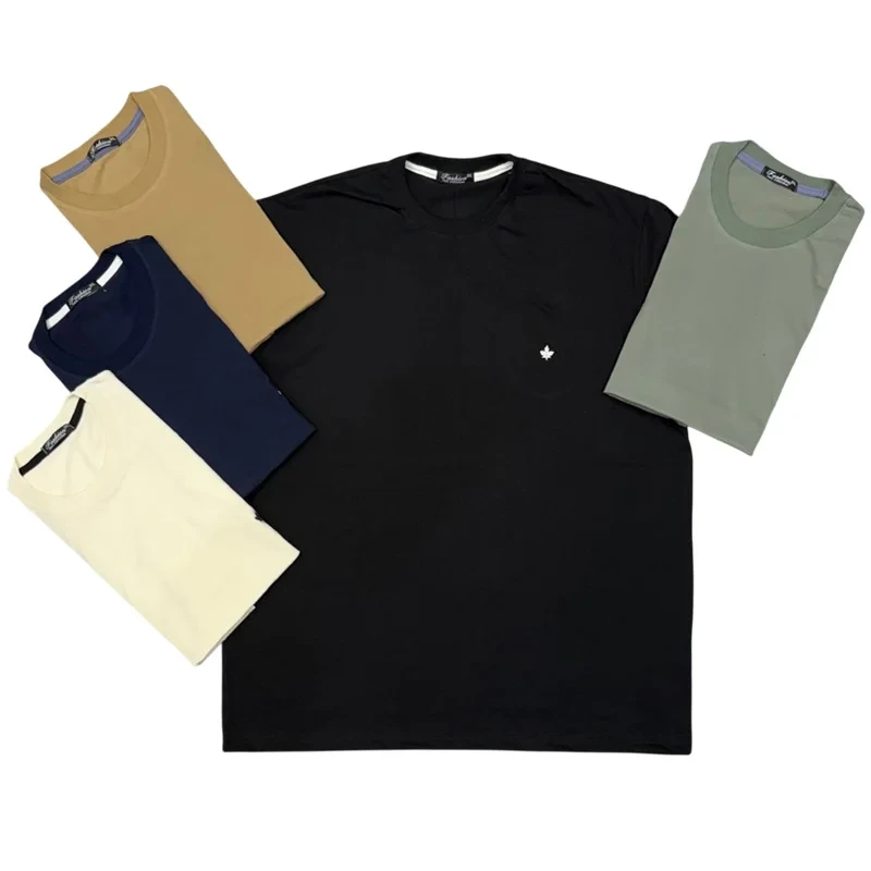 تیشرت مردانه ساده خوش‌فرم 3XL تا 6XL کالارست