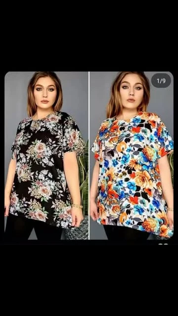 تیشرت نخی گلدار