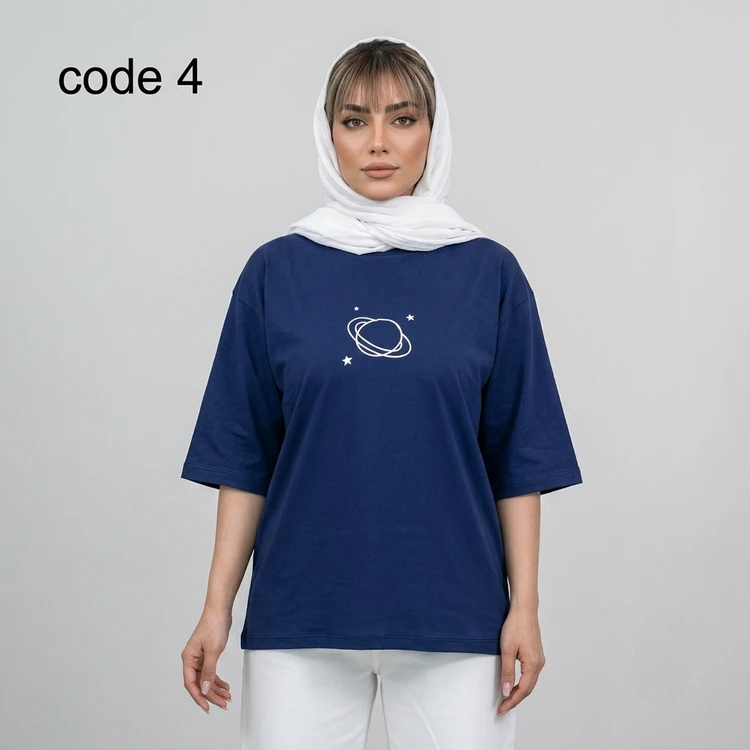 تیشرت پنبه دو نخ مدل کهکشان علیدسا