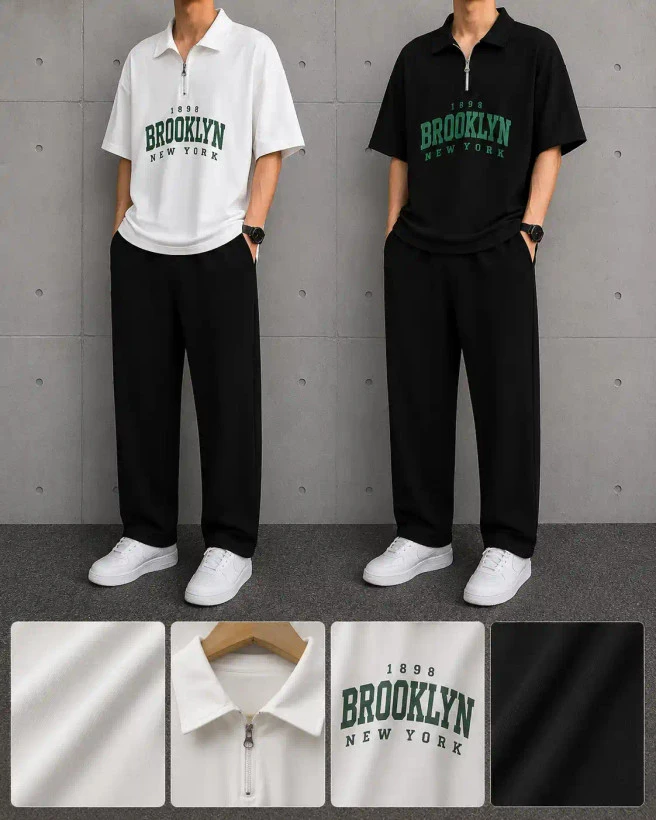 تیشرت یقه دار BROOKLYN