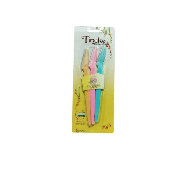 تیغ ابرو تینکل بسته 3 عددی Tincke Eyebrow Razor