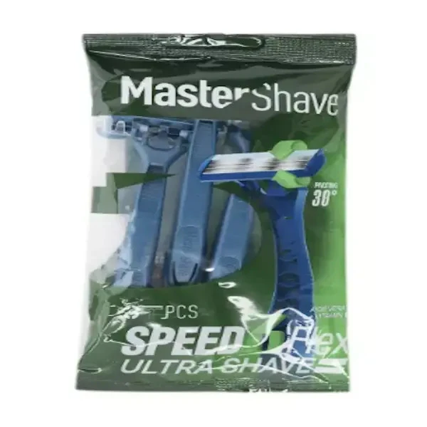 تیغ سه لبه speed مستر شیو Master Shave مدل پلی بگ بسته 3عددی