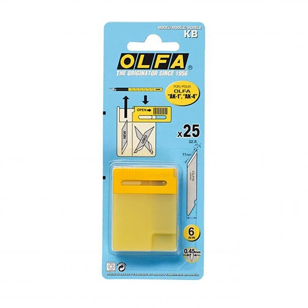 تیغ کاتر الفا OLFA KB بسته 25 عددی