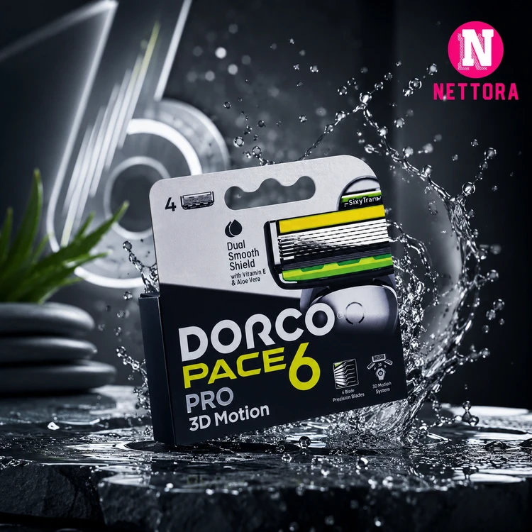 تیغ یدک اصلاح دورکو مدل DORCO Pace 6 Pro 3D Motion (۴ عددی)