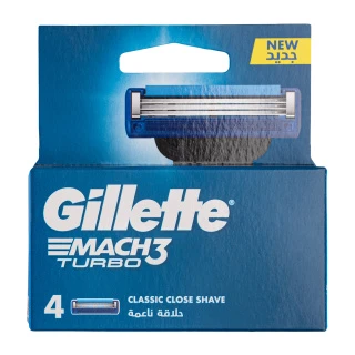 تیغ یدک مچ تری توربو ژیلت بسته 4عددی ۳ لبه MACH3 TURBO