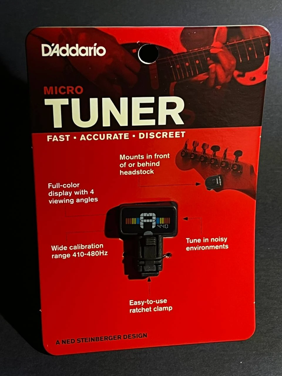 تیونر میکرو داداریو MICRO GUITAR TUNER