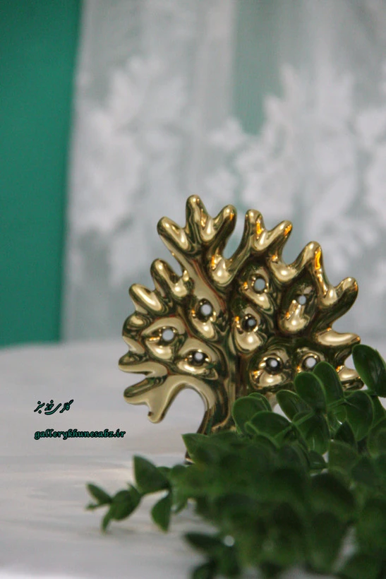 جا آویز جواهرات و اکسسوری درخت آرزو رنگ طلایی