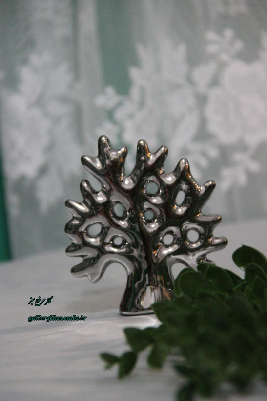 جا آویز جواهرات و اکسسوری درخت آرزو رنگ نقره ای