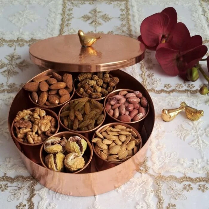 جا ادویه مسی سنتی 7 تایی نانو ارسال رایگان
