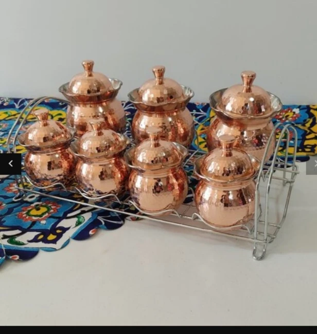 جا ادویه مسی ۷ تایی دو طبقه نانو شده ارسال رایگان