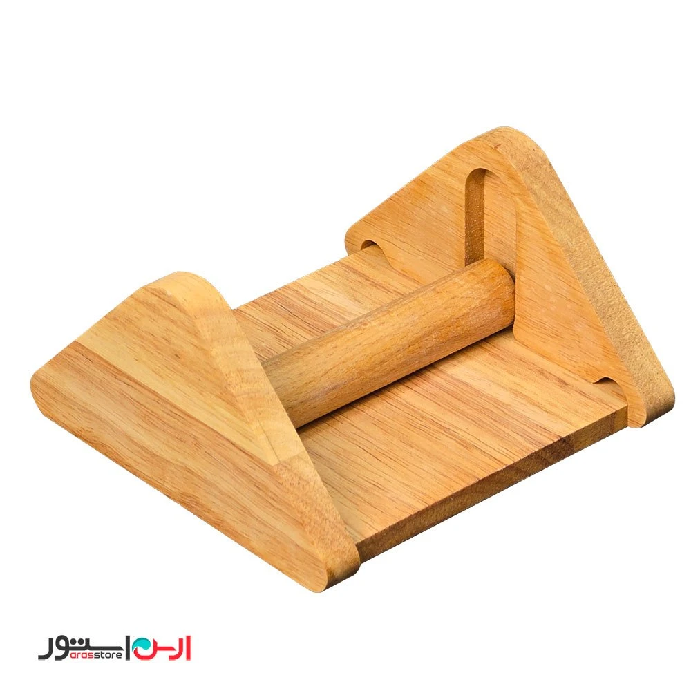 جا دستمال مثلثی چوبی میله دار کامجکتس