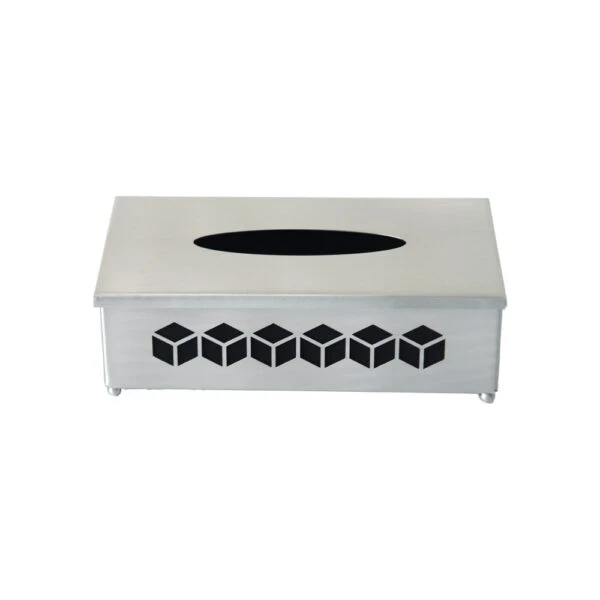 جا دستمال کاغذی مدل مکعب نیکل کد N-572