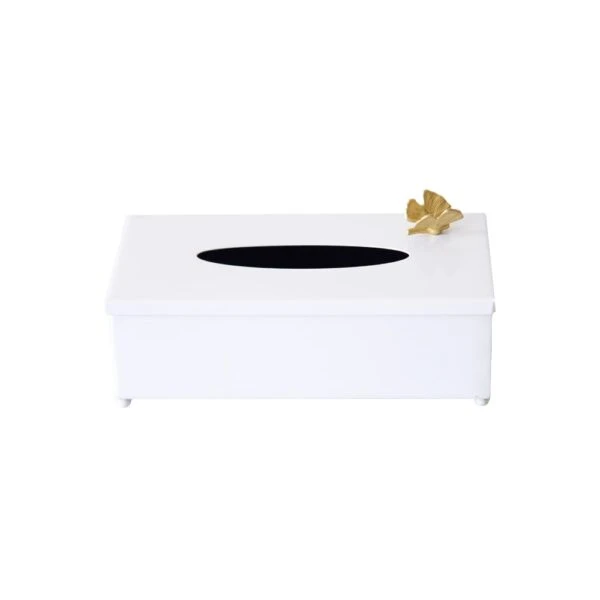 جا دستمال کاغذی مدل پروانه سفید کد W-413