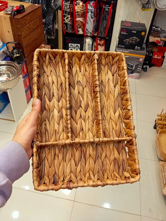 جا قاشق چنگال 4قسمتی حصیری